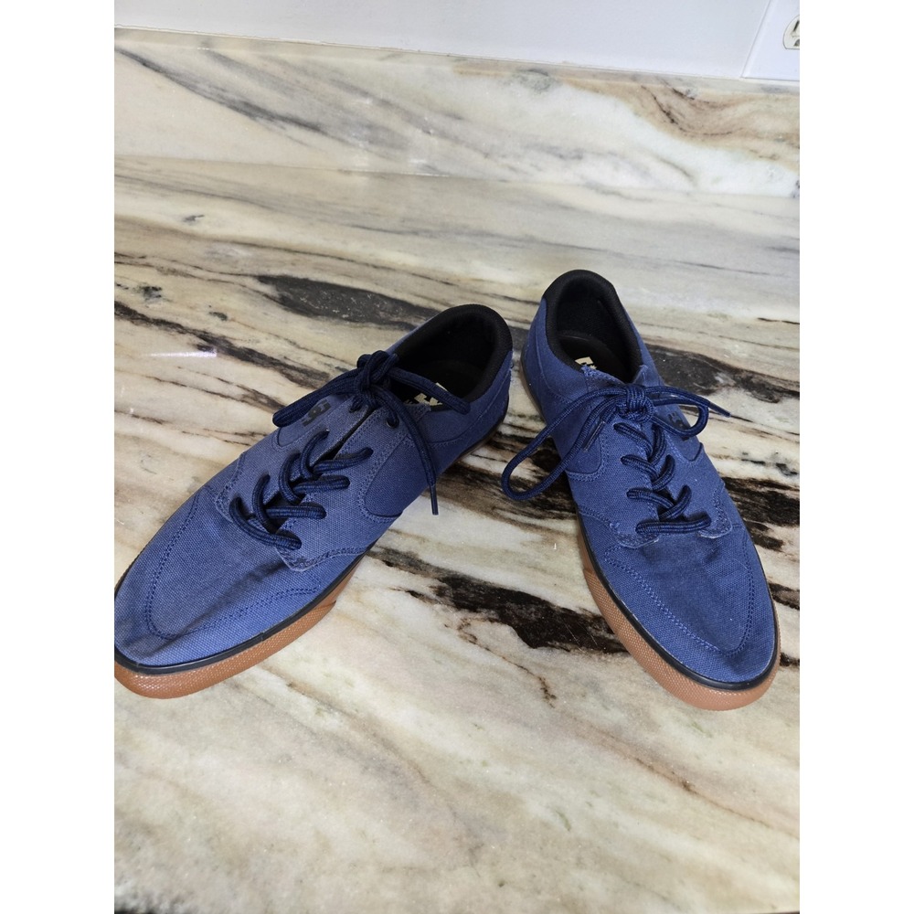 DC‎ Nyjah Vulc TX Skateboard Shoes Blue Gum Sole Men's Sz 9